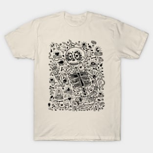 Skeleton Nature Doodle T-Shirt